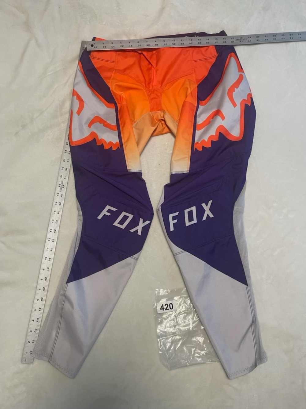 Fox Kids Purple, Orange & Gray Motocross Pants
